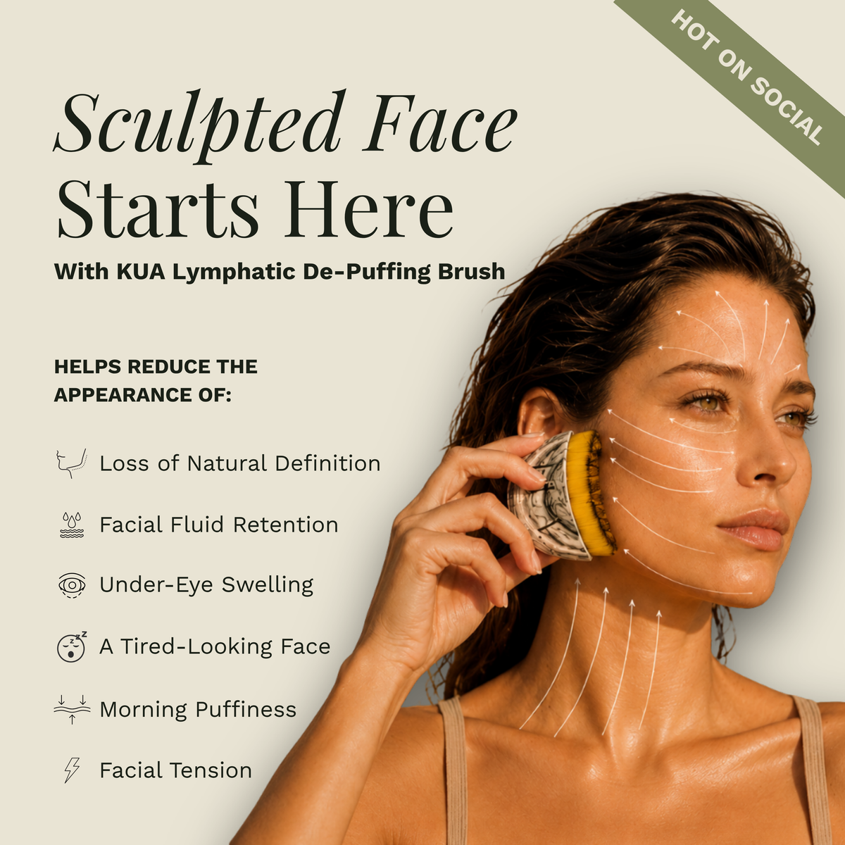 Lymphatic De-Puffing Brush