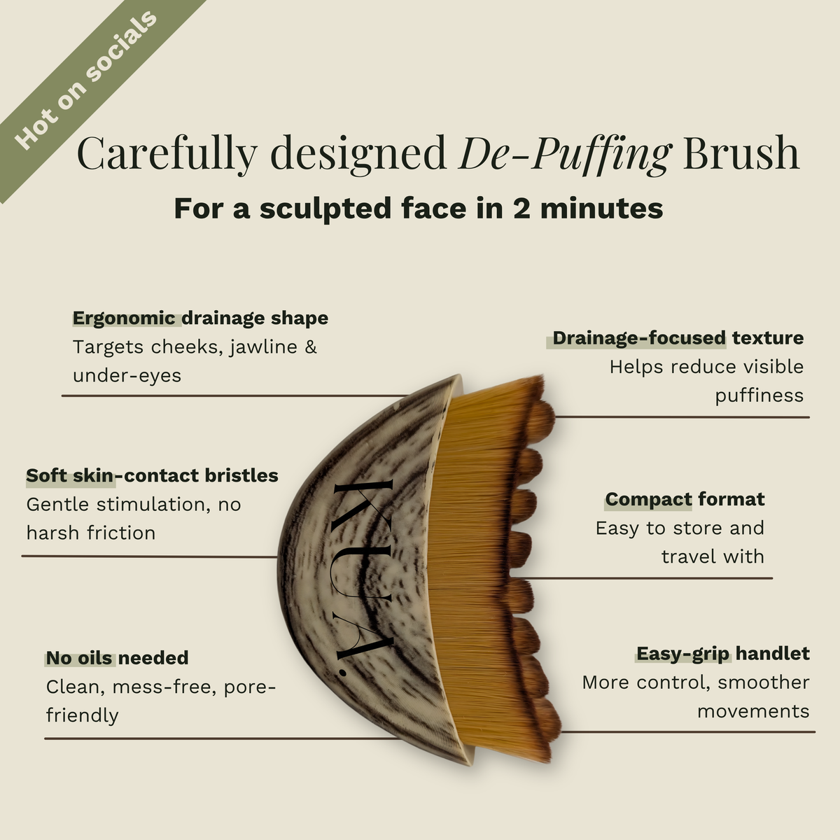Lymphatic De-Puffing Brush